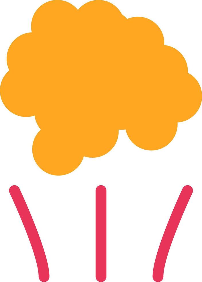 Smoke Glyph Two Color Icon vector