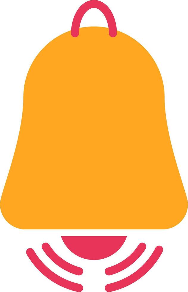 Alarm Glyph Two Color Icon vector