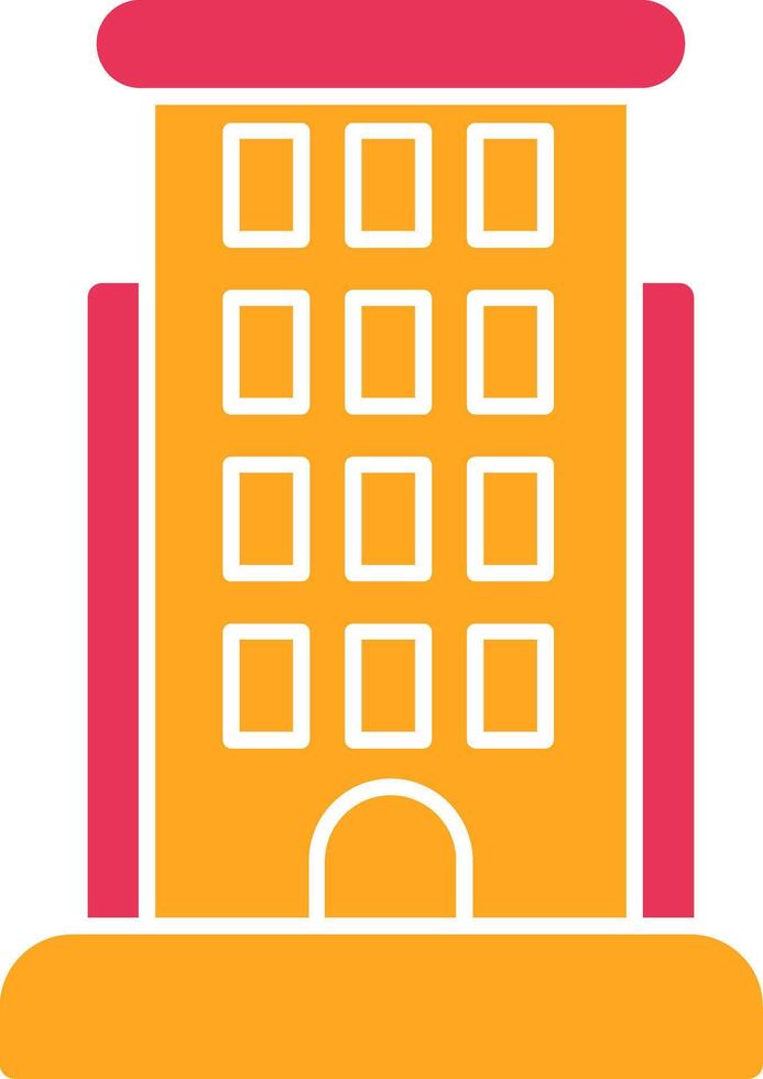 Structure Glyph Two Color Icon vector