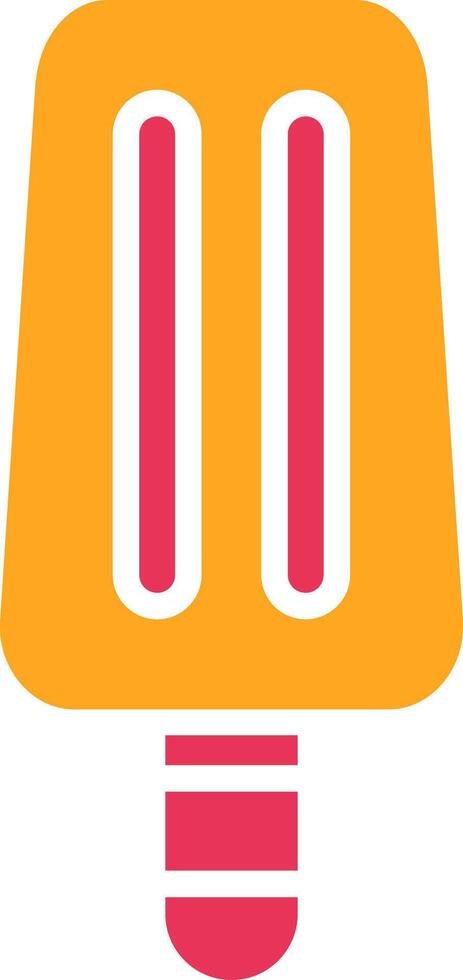 Ice Cream Glyph Two Color Icon vector