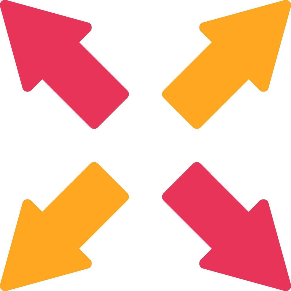 Maximize Glyph Two Color Icon vector