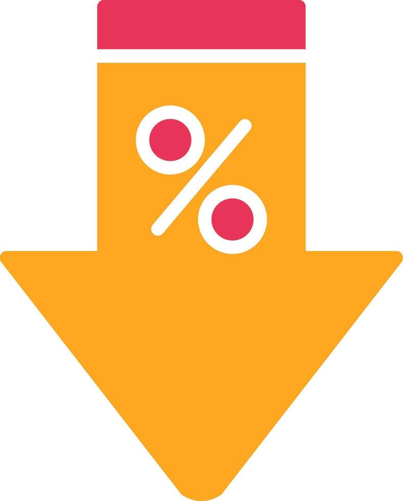 Discount Glyph Two Color Icon vector