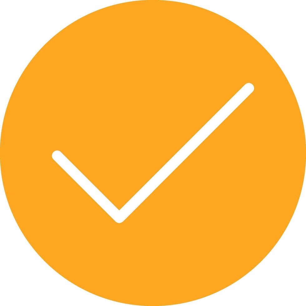 Check Glyph Two Color Icon vector