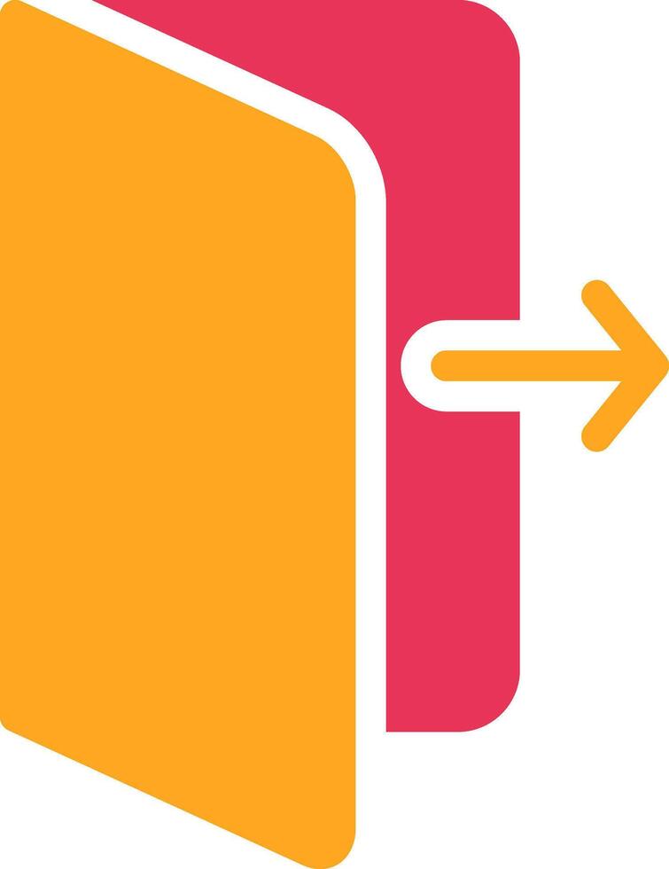 Do Not Go Out Glyph Two Color Icon vector