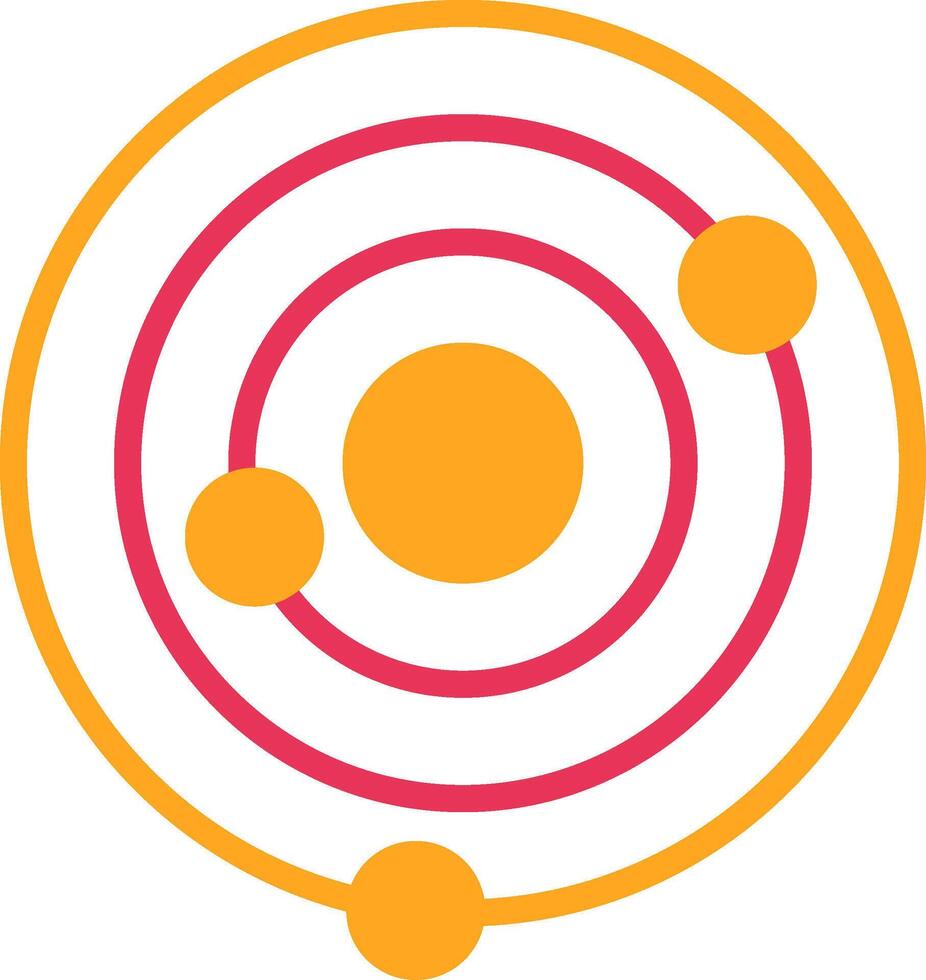 Galaxy Glyph Two Color Icon vector