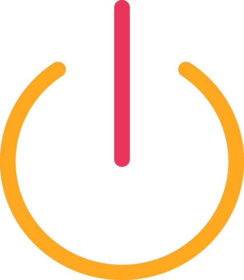 Turn On Glyph Two Color Icon vector