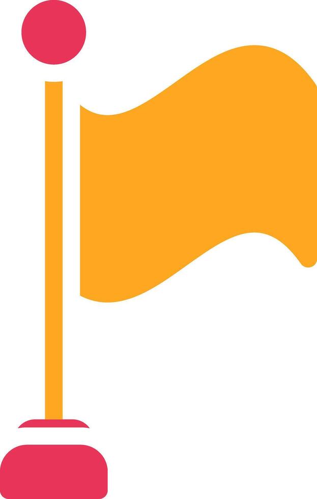Flag Glyph Two Color Icon vector