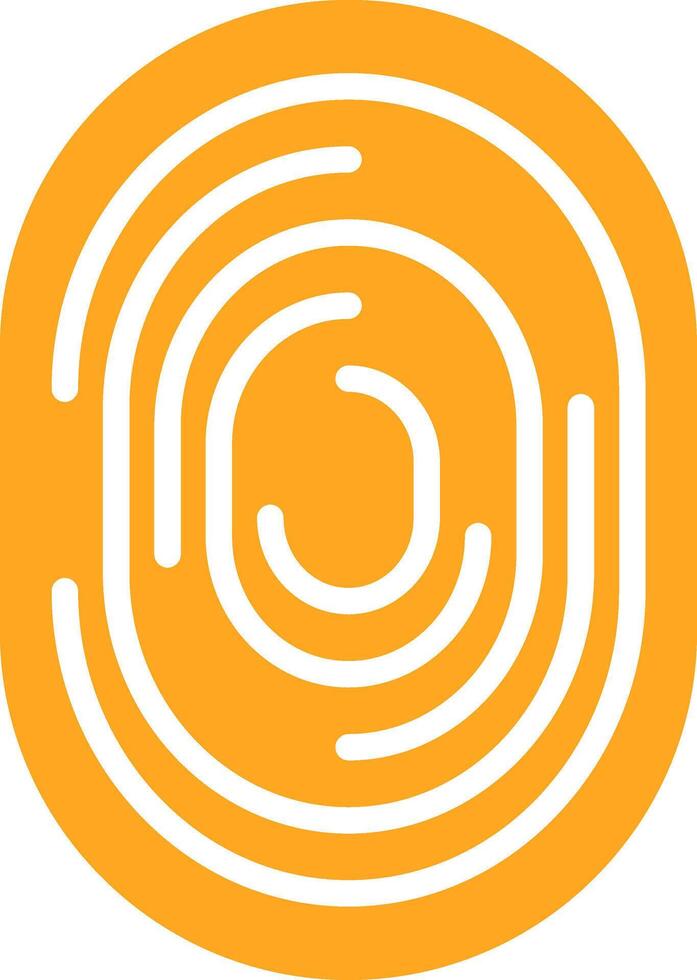Fingerprint Glyph Two Color Icon vector