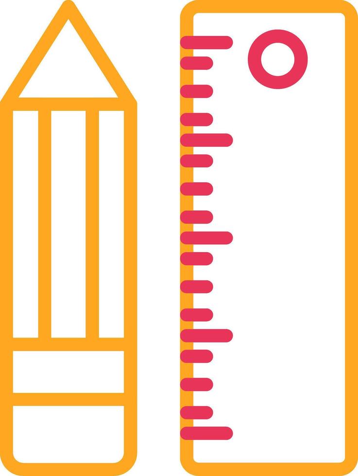 Drawing Glyph Two Color Icon vector