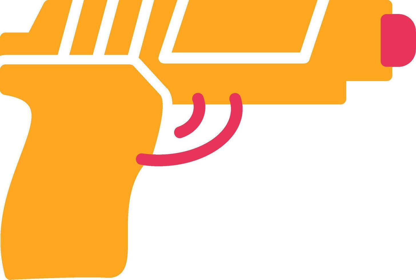 Gun Glyph Two Color Icon vector