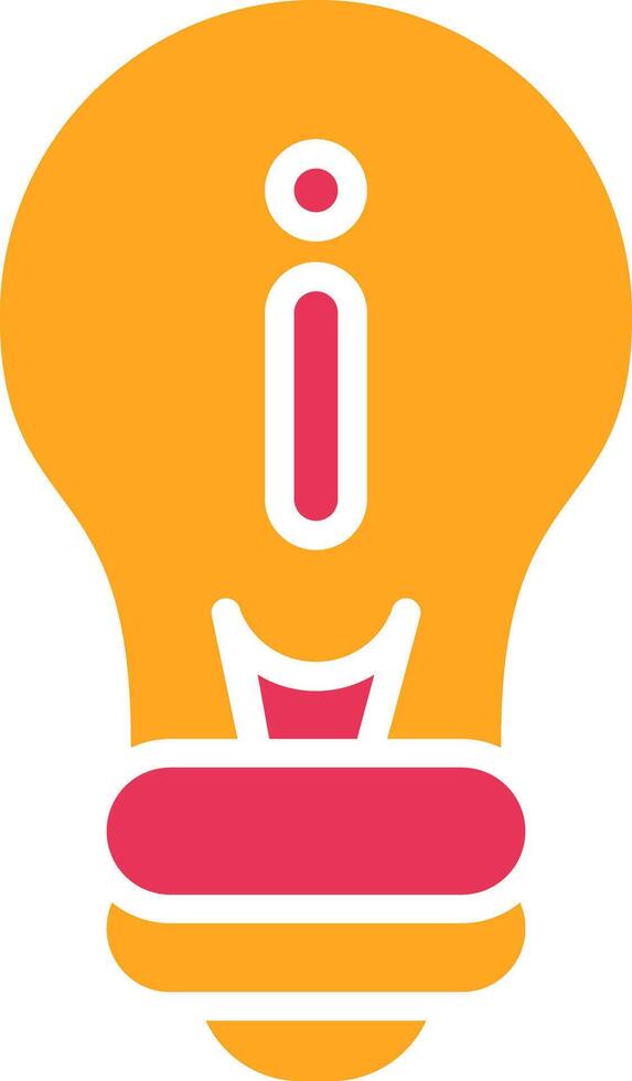 idea Glyph Two Color Icon vector