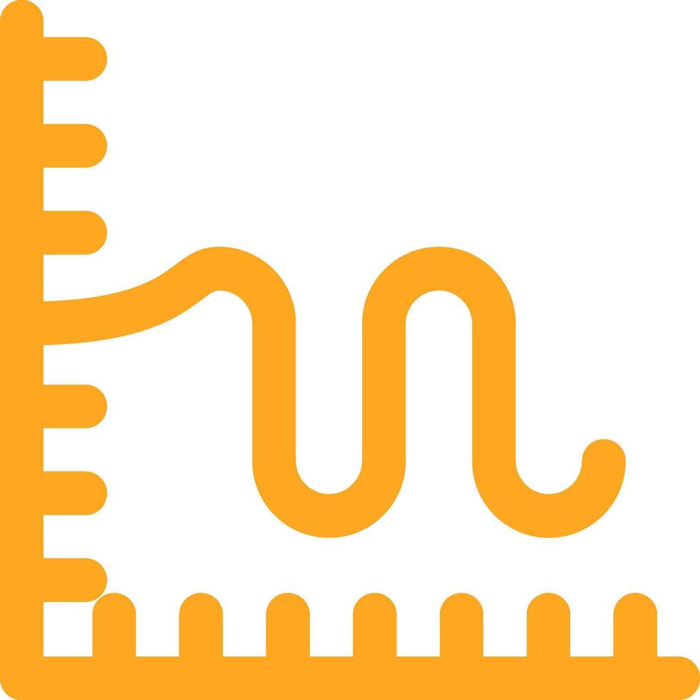 Chart Glyph Two Color Icon vector