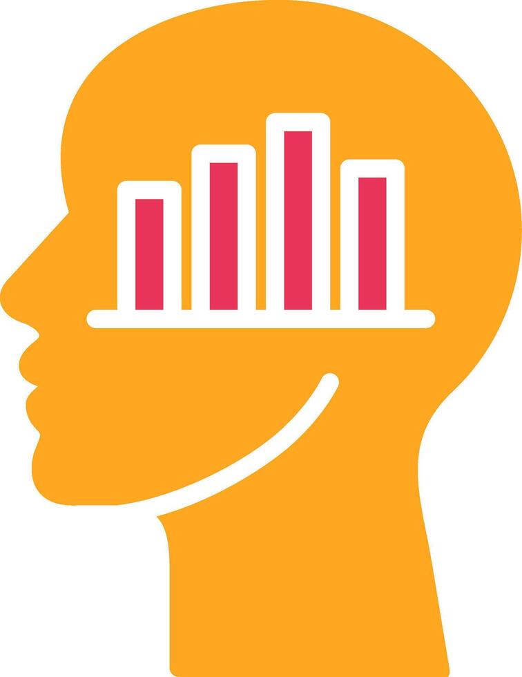 Head Glyph Two Color Icon vector