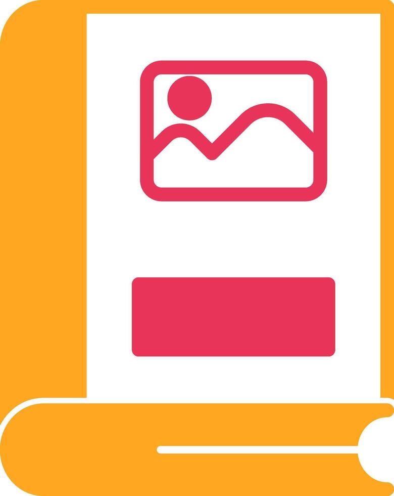 Pictures Glyph Two Color Icon vector