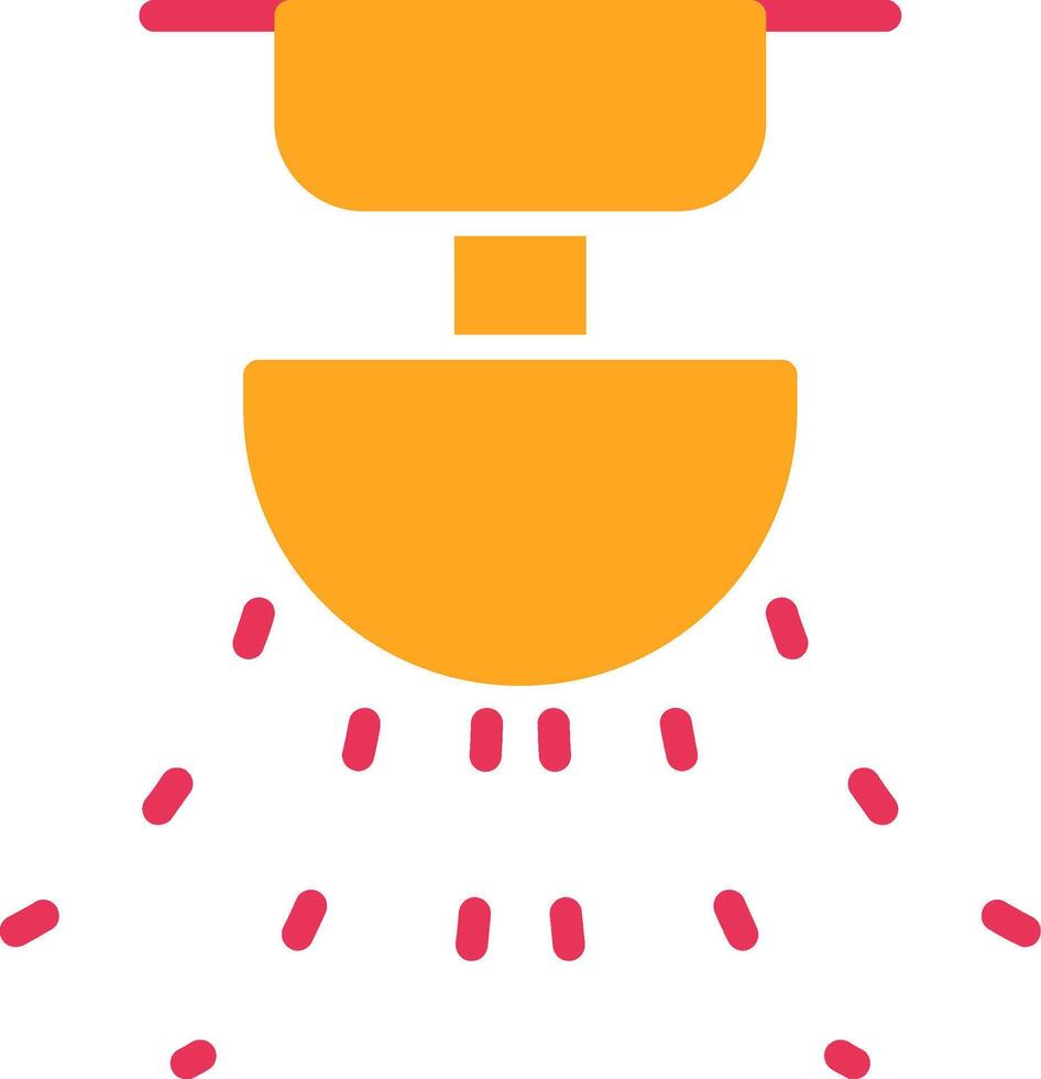 Sprinkler Glyph Two Color Icon vector