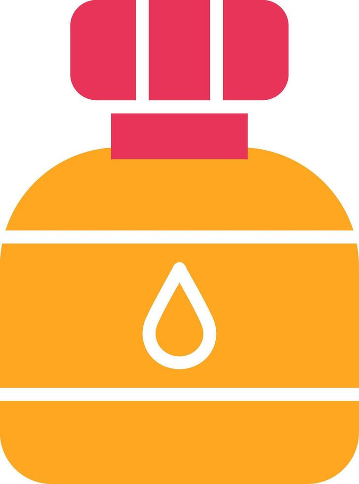 Canteen Glyph Two Color Icon vector