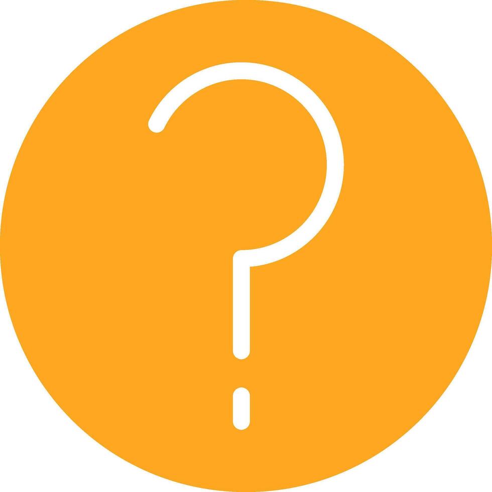 Help Glyph Two Color Icon vector