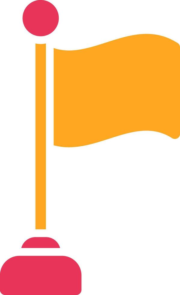 Flag Glyph Two Color Icon vector