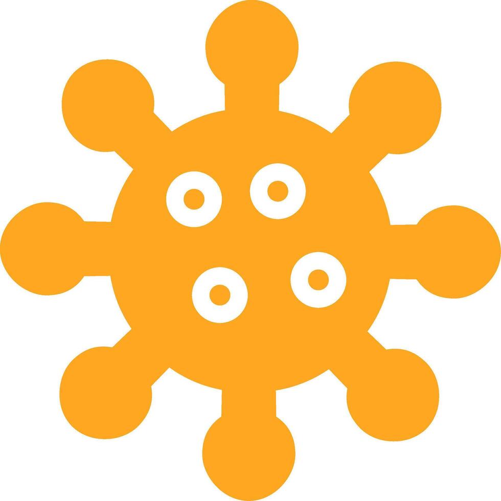 Corona Glyph Two Color Icon vector