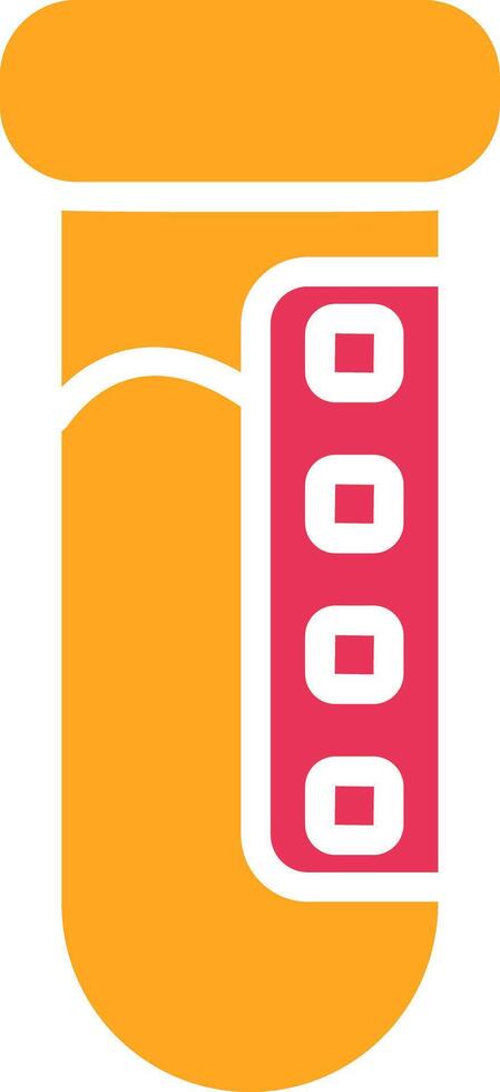 Analysis Glyph Two Color Icon vector