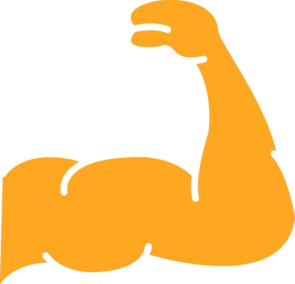 Strong Glyph Two Color Icon vector