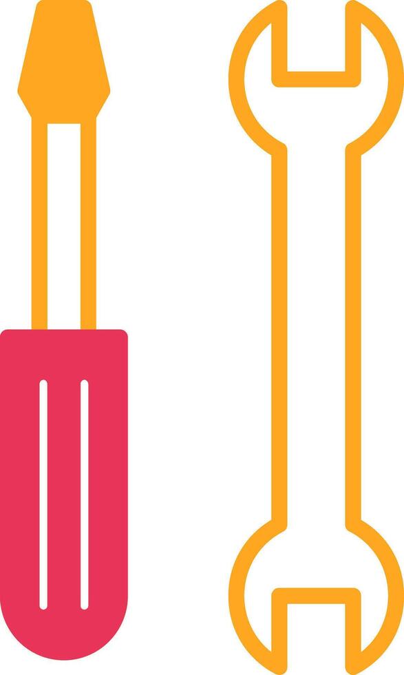 Tools Glyph Two Color Icon vector