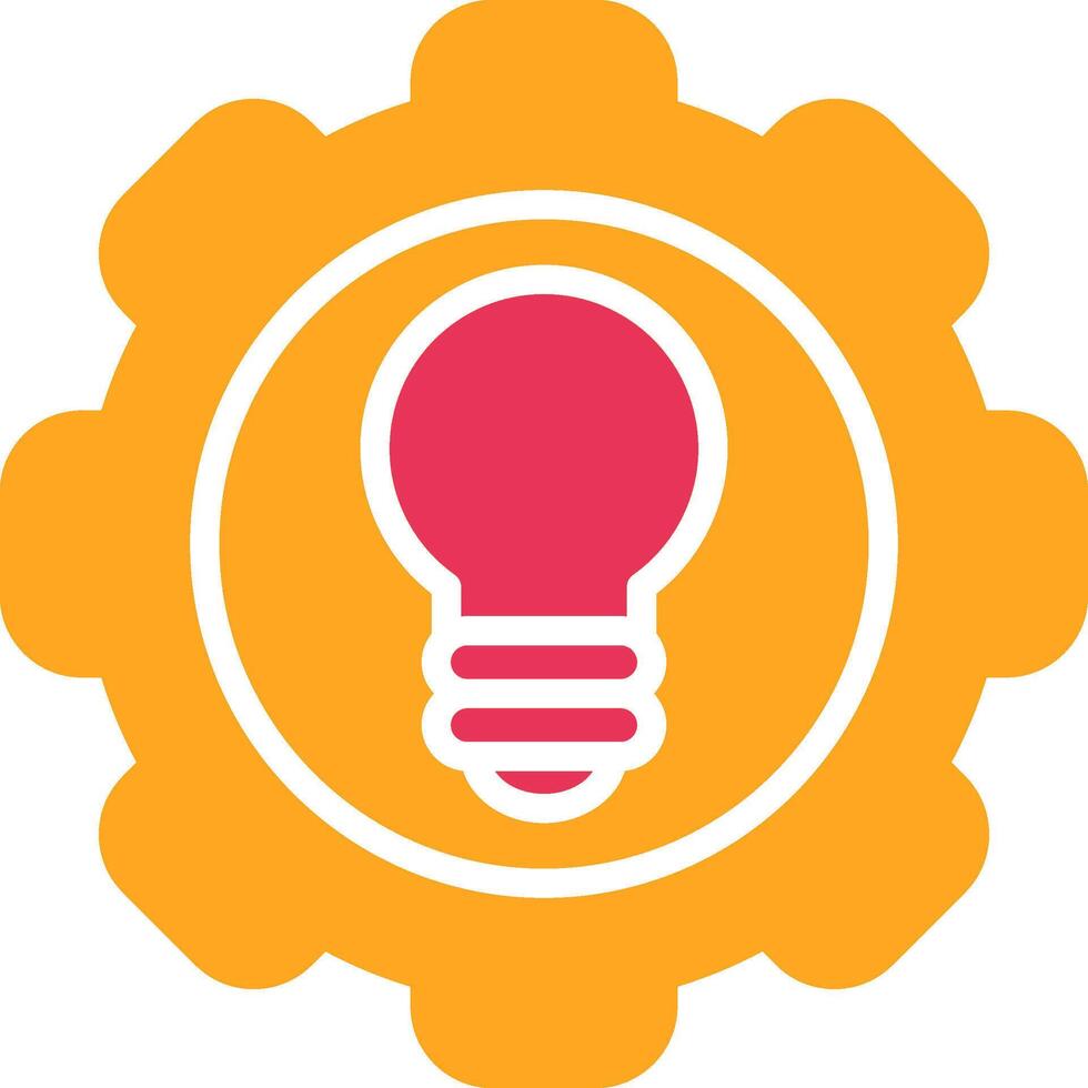 Setting Glyph Two Color Icon vector
