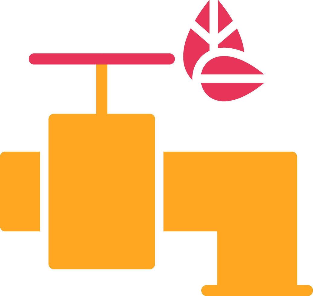 Save Water Glyph Two Color Icon vector