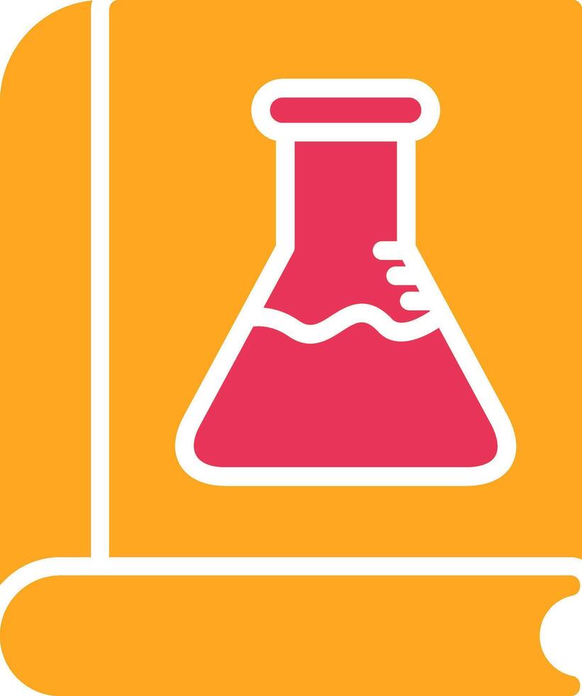 Chemistry Glyph Two Color Icon vector