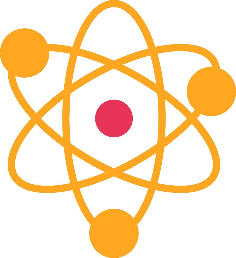 Neucleus Glyph Two Color Icon vector