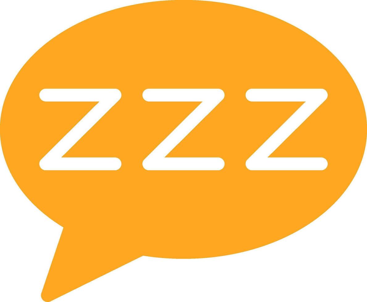 Sleep Glyph Two Color Icon vector