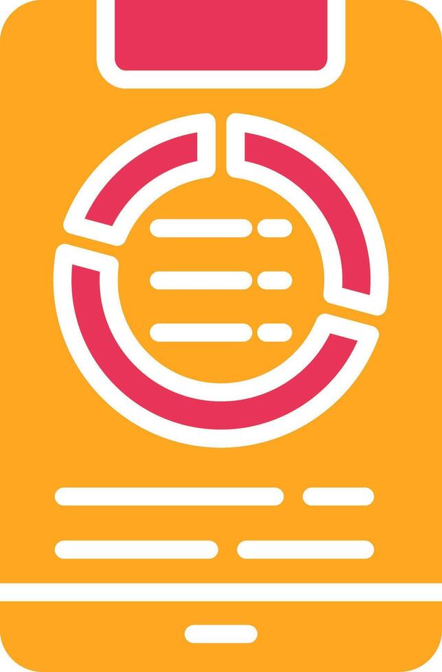 Smartphone Glyph Two Color Icon vector