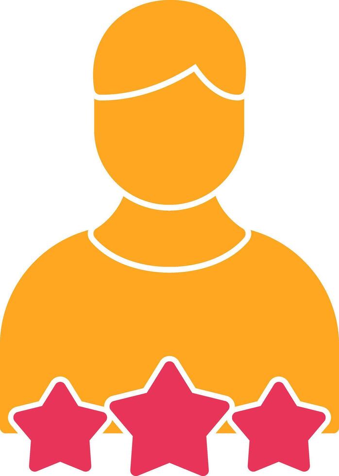 Role Model Glyph Two Color Icon vector