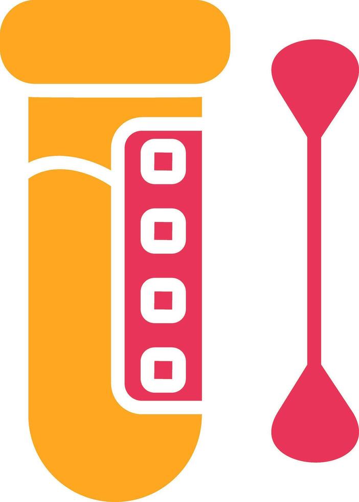 Test Glyph Two Color Icon vector