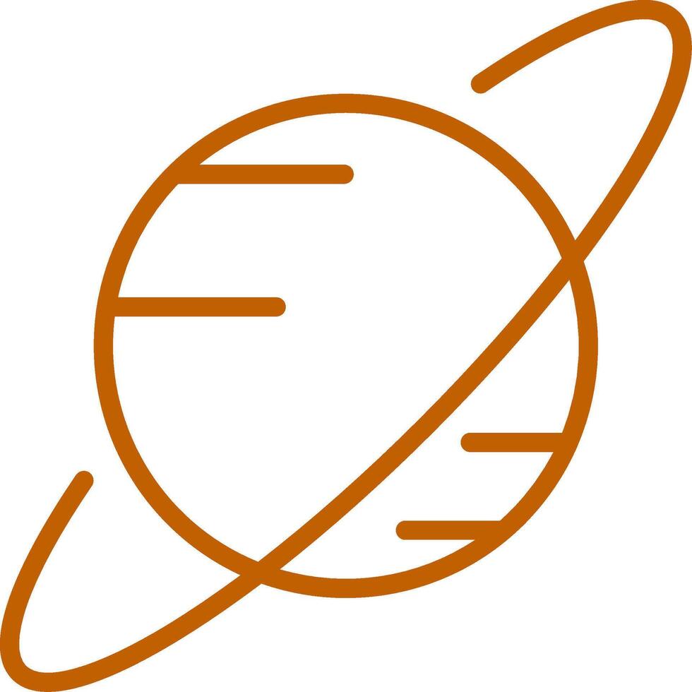 Saturn Line Multi Colors Icon vector
