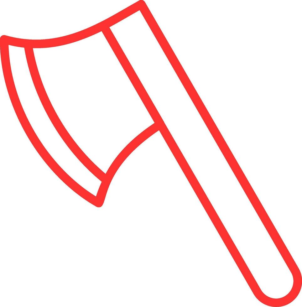 Axe Line Multi Colors Icon vector
