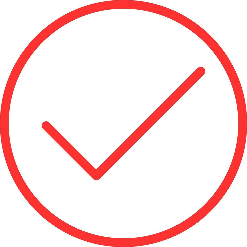 Check Line Multi Colors Icon vector