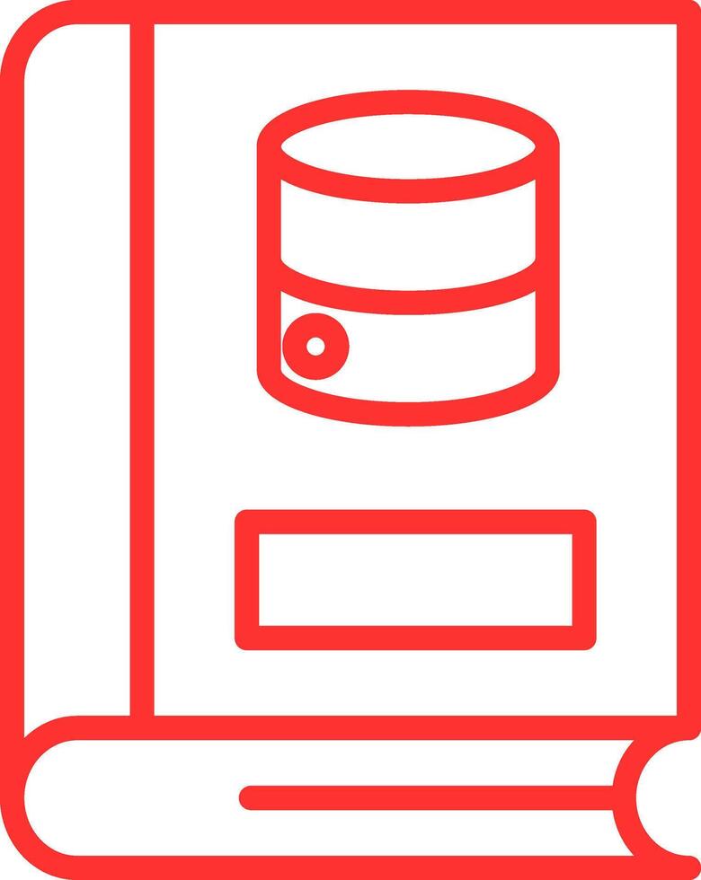 Server Line Multi Colors Icon vector
