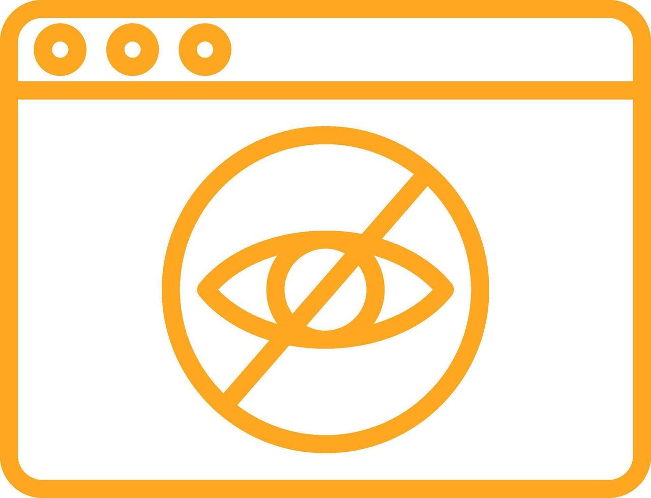 Eye Line Multi Colors Icon vector