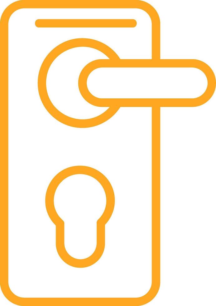 Lock Line Multi Colors Icon vector