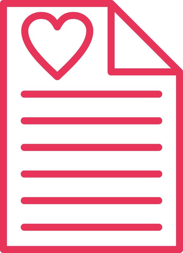 Wishlist Line Multi Colors Icon vector