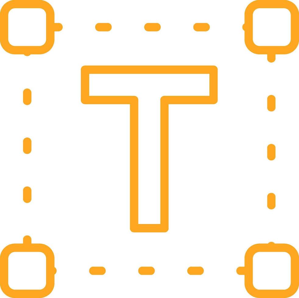 Text Line Multi Colors Icon vector