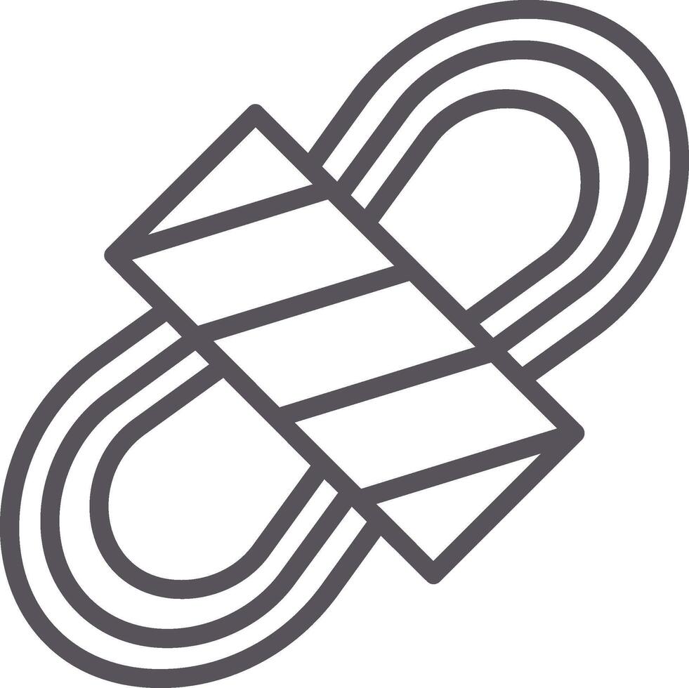 Rope Line Multi Colors Icon vector