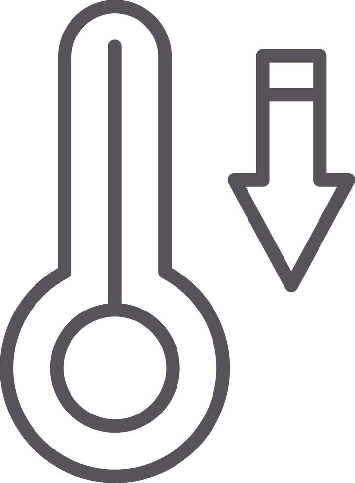 Temperature Line Multi Colors Icon vector