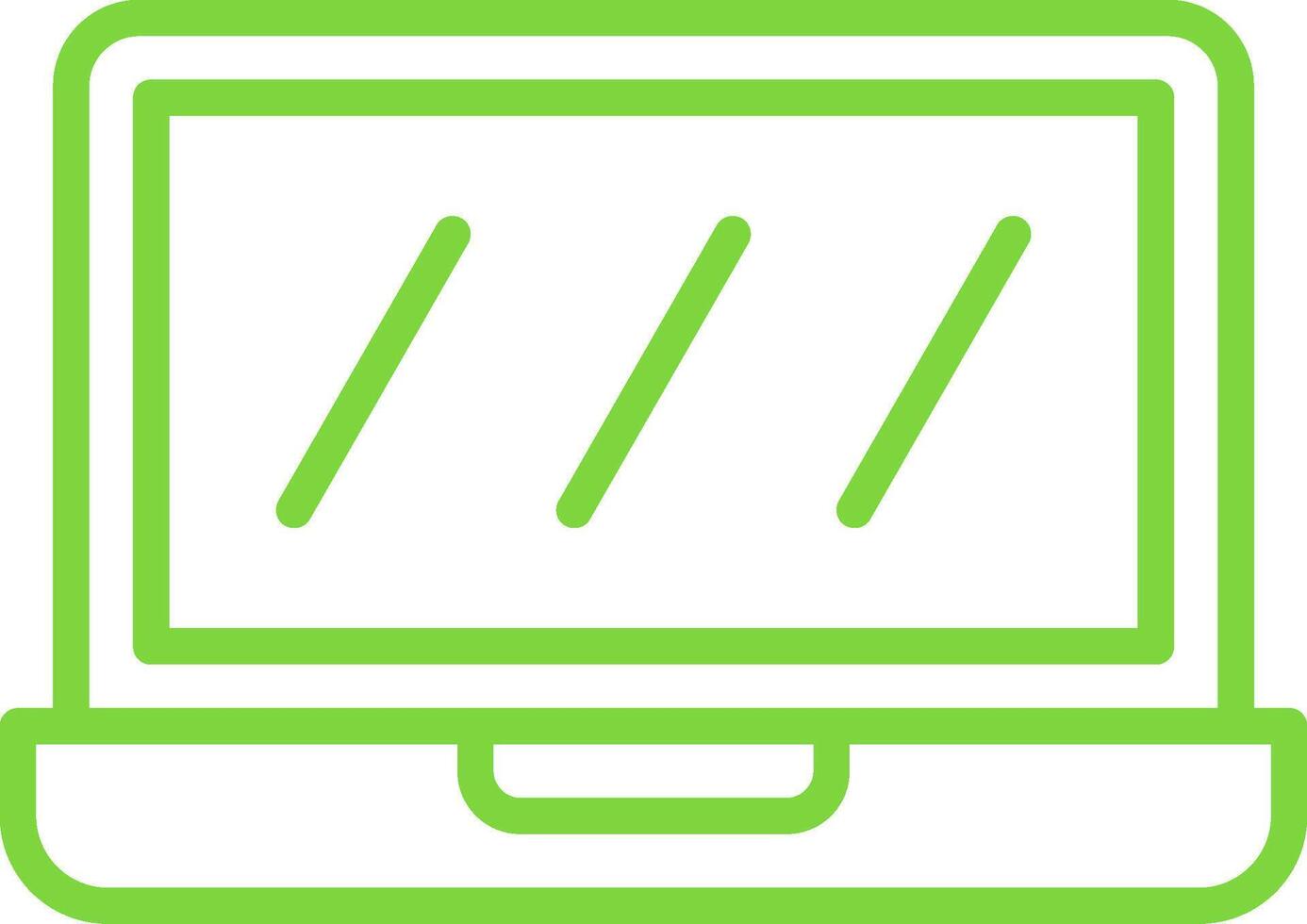 Laptop Line Multi Colors Icon vector