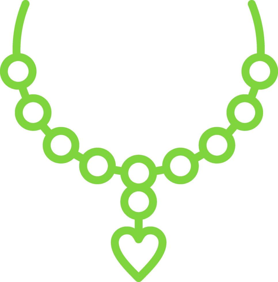 Necklace Line Multi Colors Icon vector