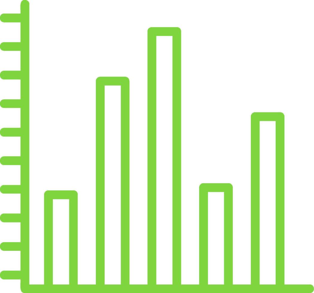 Statistics Line Multi Colors Icon vector