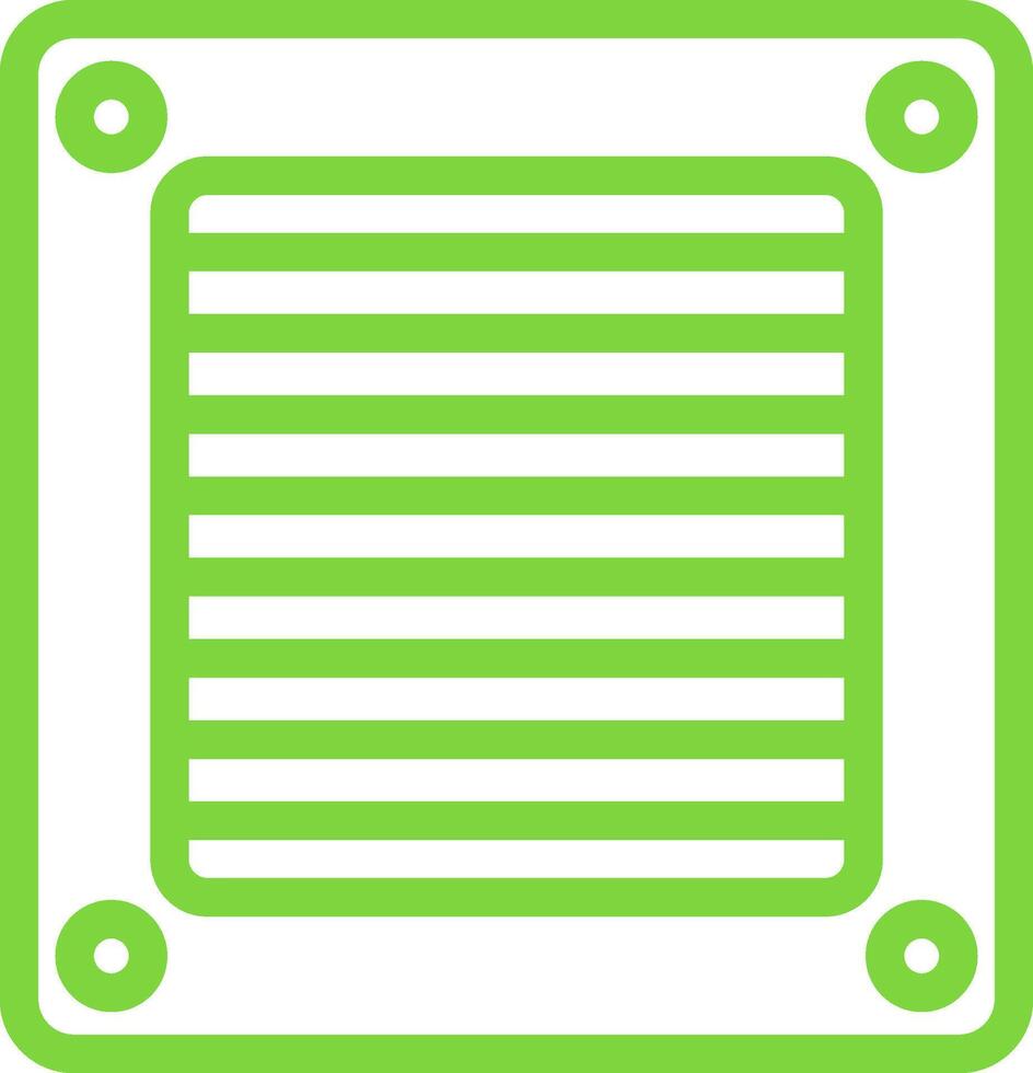 Ventilation Line Multi Colors Icon vector