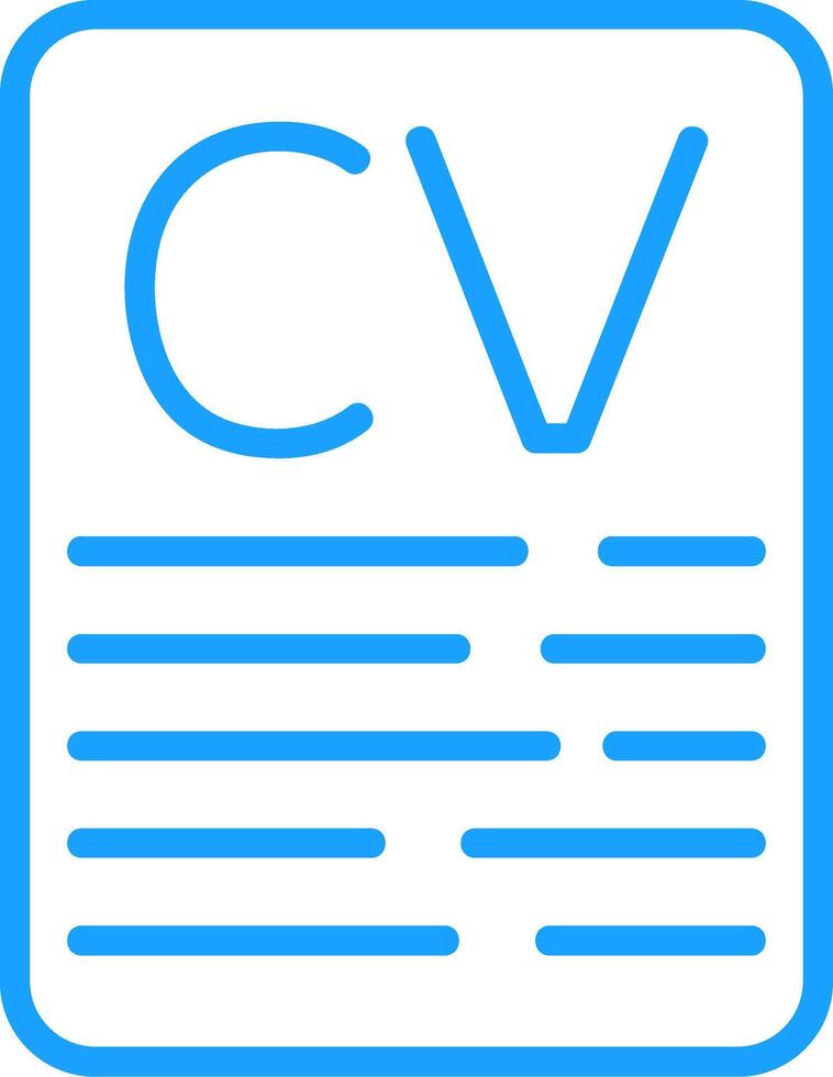 CV Line Multi Colors Icon vector