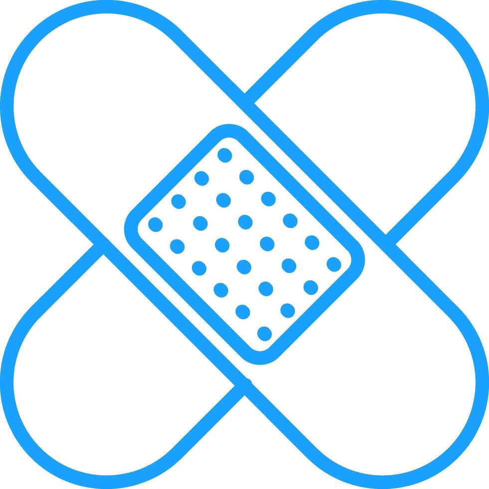 Bandage Line Multi Colors Icon vector